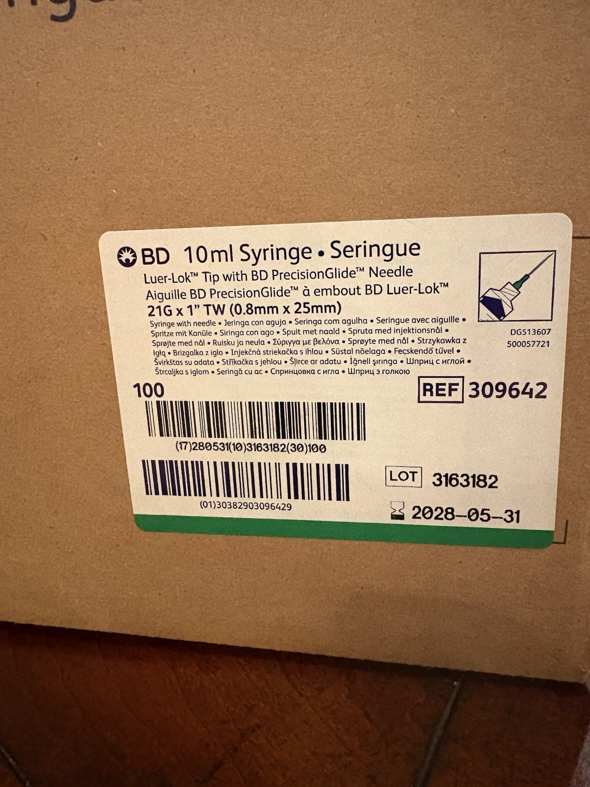 BD 10 Ml Syringe 100 Count