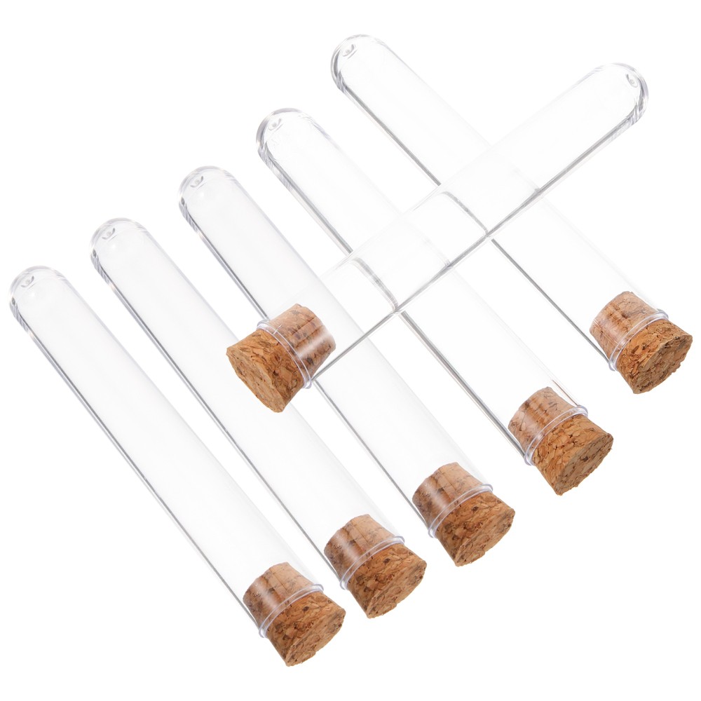 30Pcs Clear Test Tubes with Plugs for Science Projects and Crafts