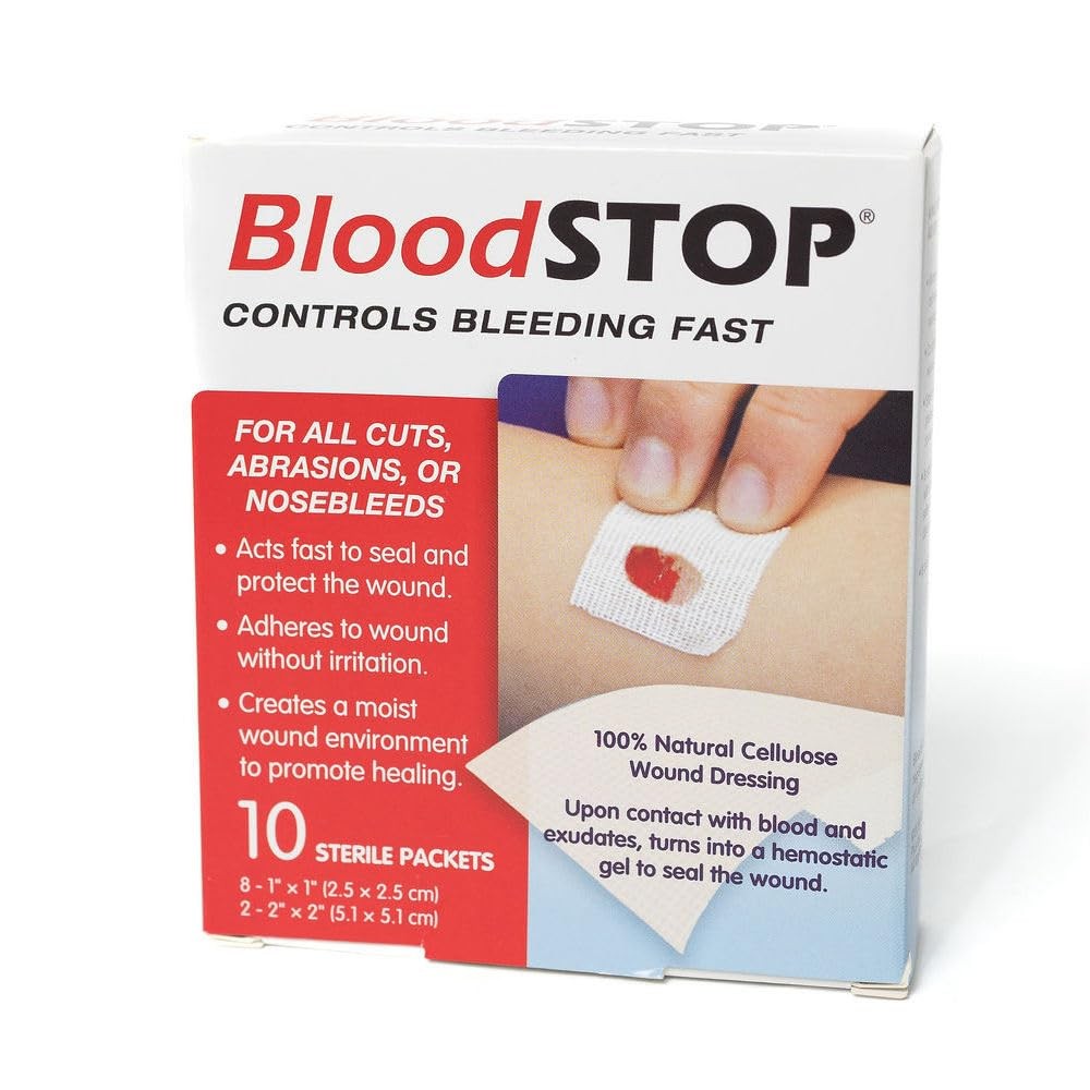 Bloodstop-Hemostatic Dressing Controls Bleeding Natural Plant-Based Wound
