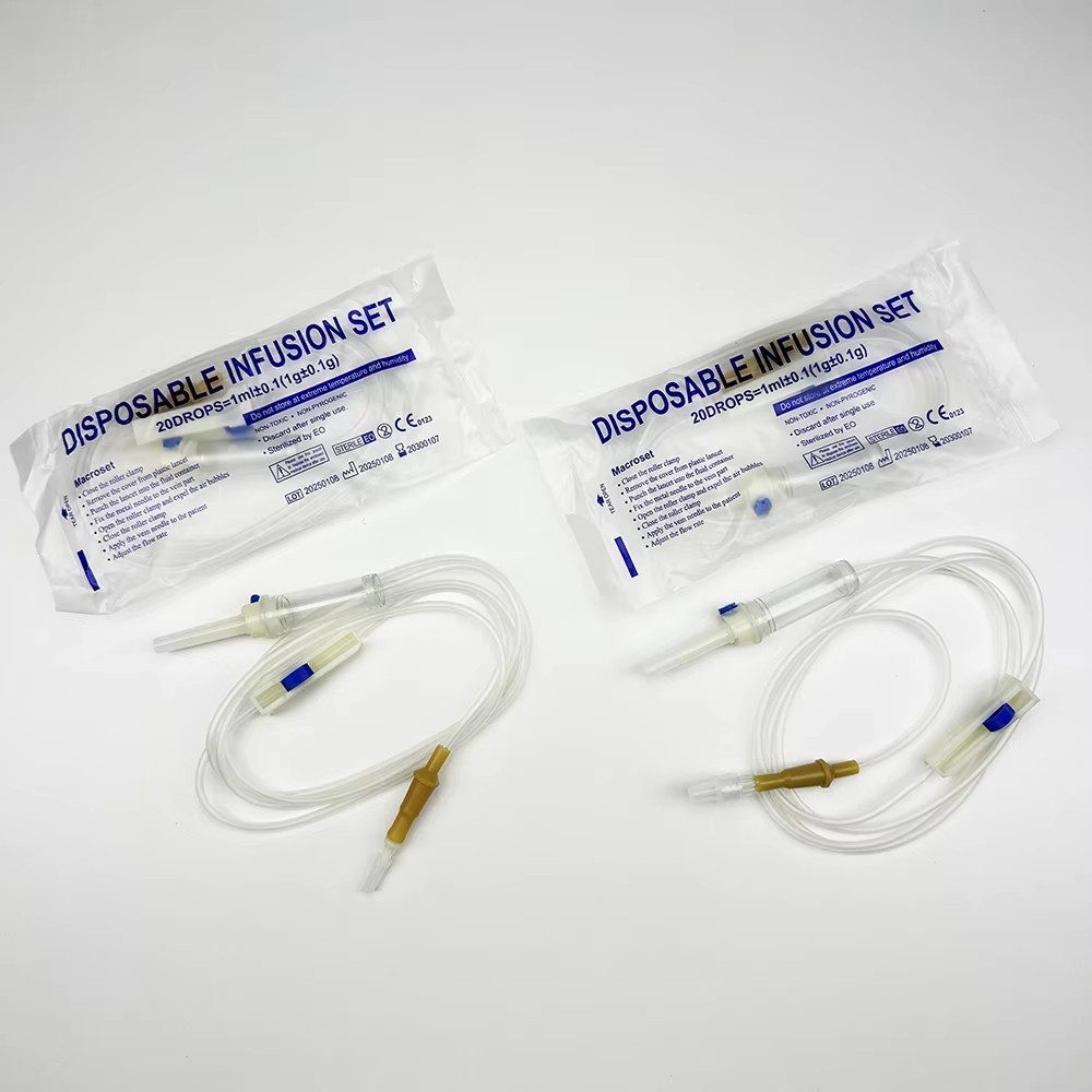 10Pcs Universal Veterinary Complete Infusion Set for Laboratory and Animals Use