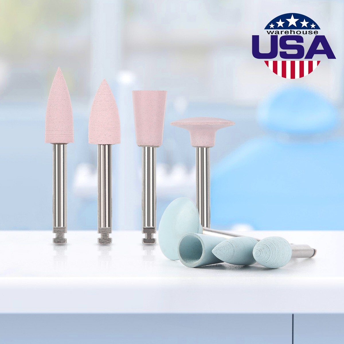 12Pcs/pack Dental Silicone Composite Polishing for Contra Angle Handpiece 2.35mm