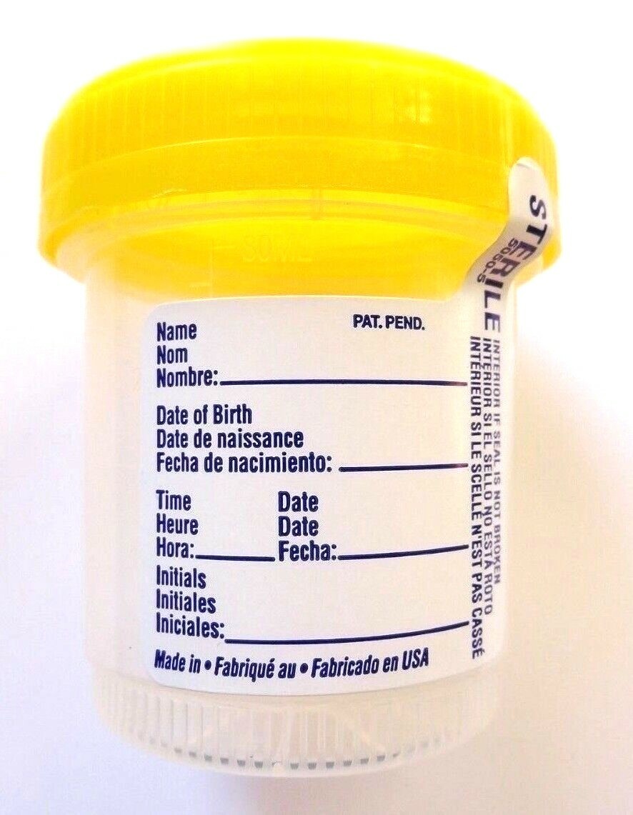 Fisher HealthCare 243610 Specimen Container 90 mL x 53mm Sterile ~ Case of 400
