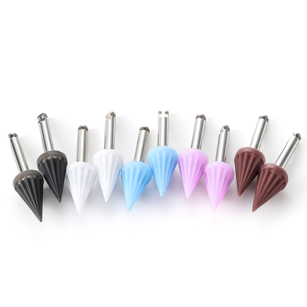 10pcs Dental Silicone Rubber Tapered Polishing Prophy Cup RA2.35mm