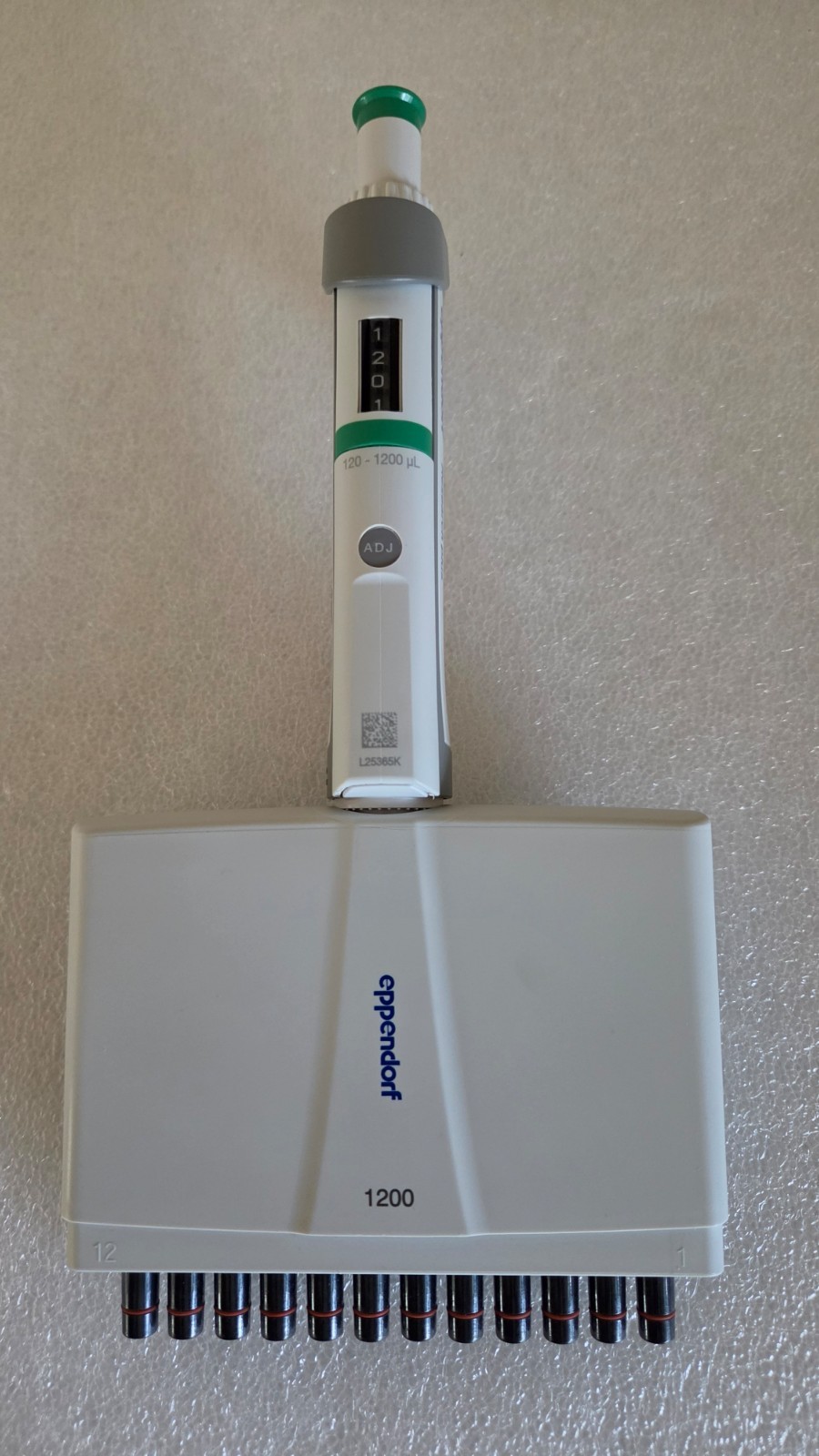 Eppendorf Research Plus 120-1200 µL 12 Channel Pipette: Calibrated MSRP $1610