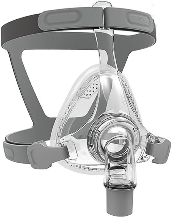 Full Face CPAP MASK, Includes Headgear, Cushion, Frame and Sliver