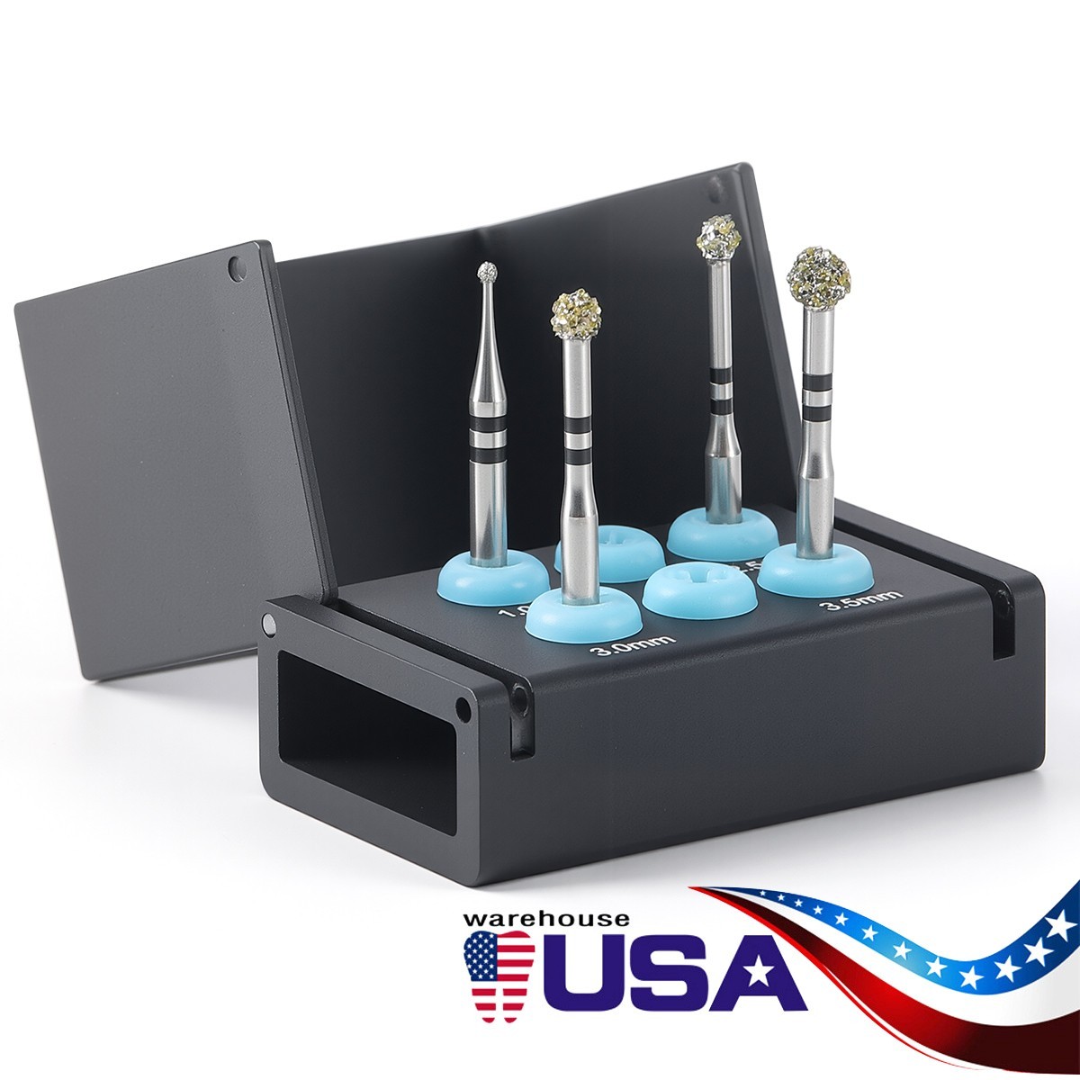 US Dental Degranulation Burs Kit Osseous Debridement Soft Tissue Removal Diamond