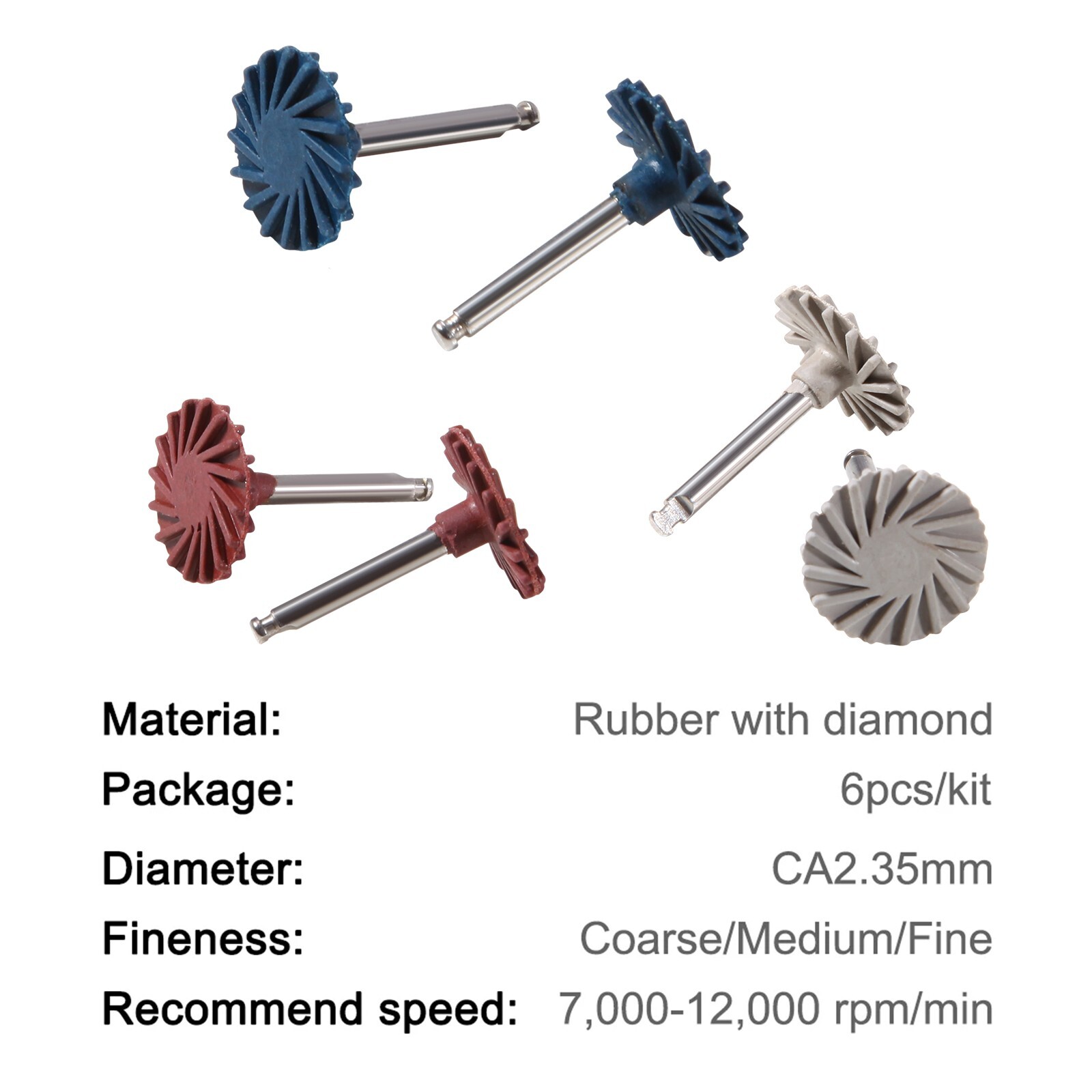 牙科锆石研磨抛光套件 RA 抛光机适用于 Contra Angle-
