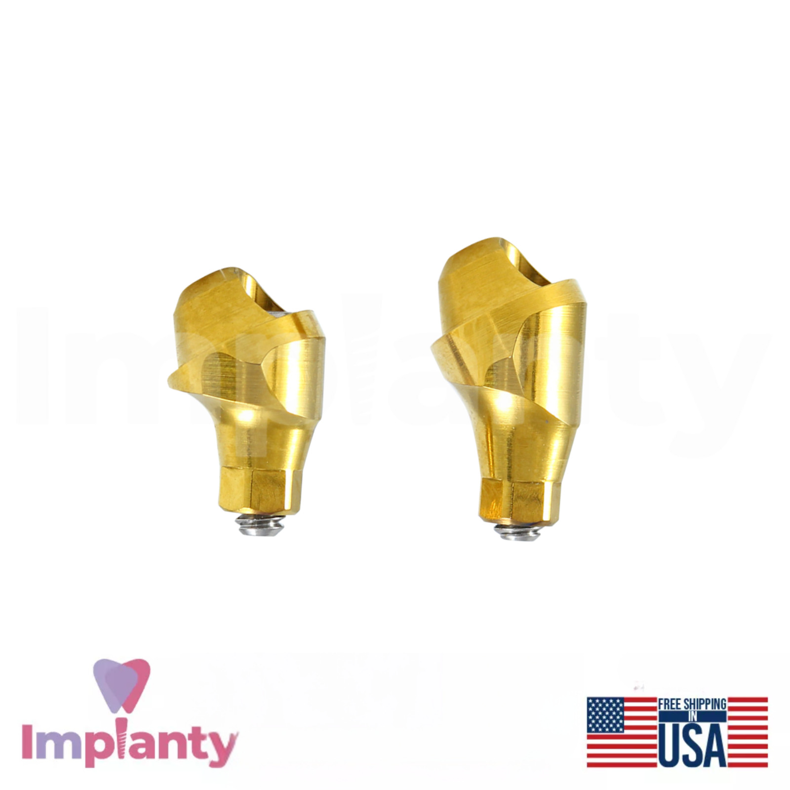10x Angled Multi Unit Prosthetic 30° Plastic Sleeve NP Conical Connection 2.25mm