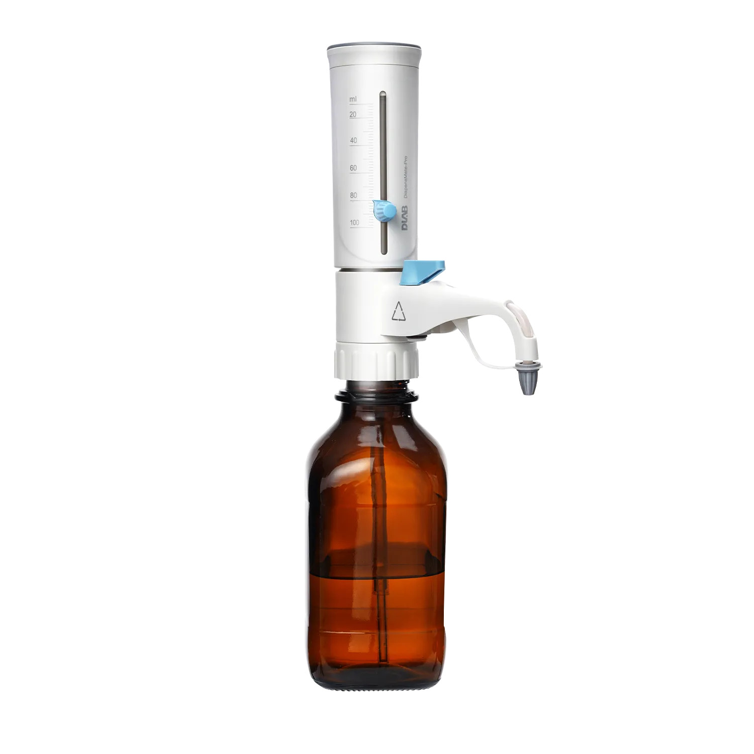 Bottle Top Dispenser 0.5-100mL PTFE Chemical Resistant Lab Liquid Dispenser