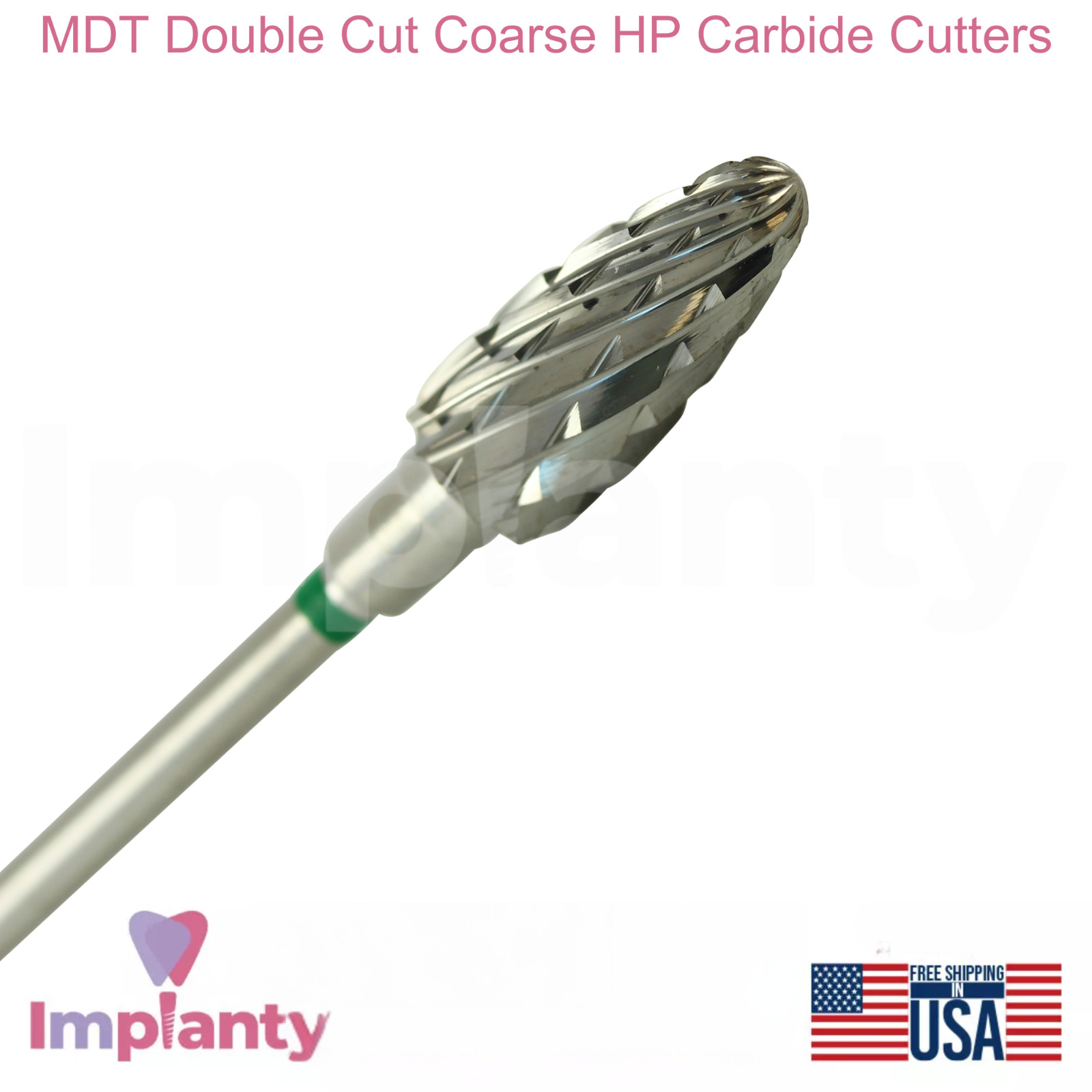 MDT Dental Double Cut Coarse HP Carbide Cutters Bur Refining Trimming Shaping