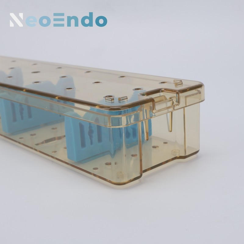 Rigid Endoscope Plastic Sterilization Box With Lid, PPSU Sterilizing Case