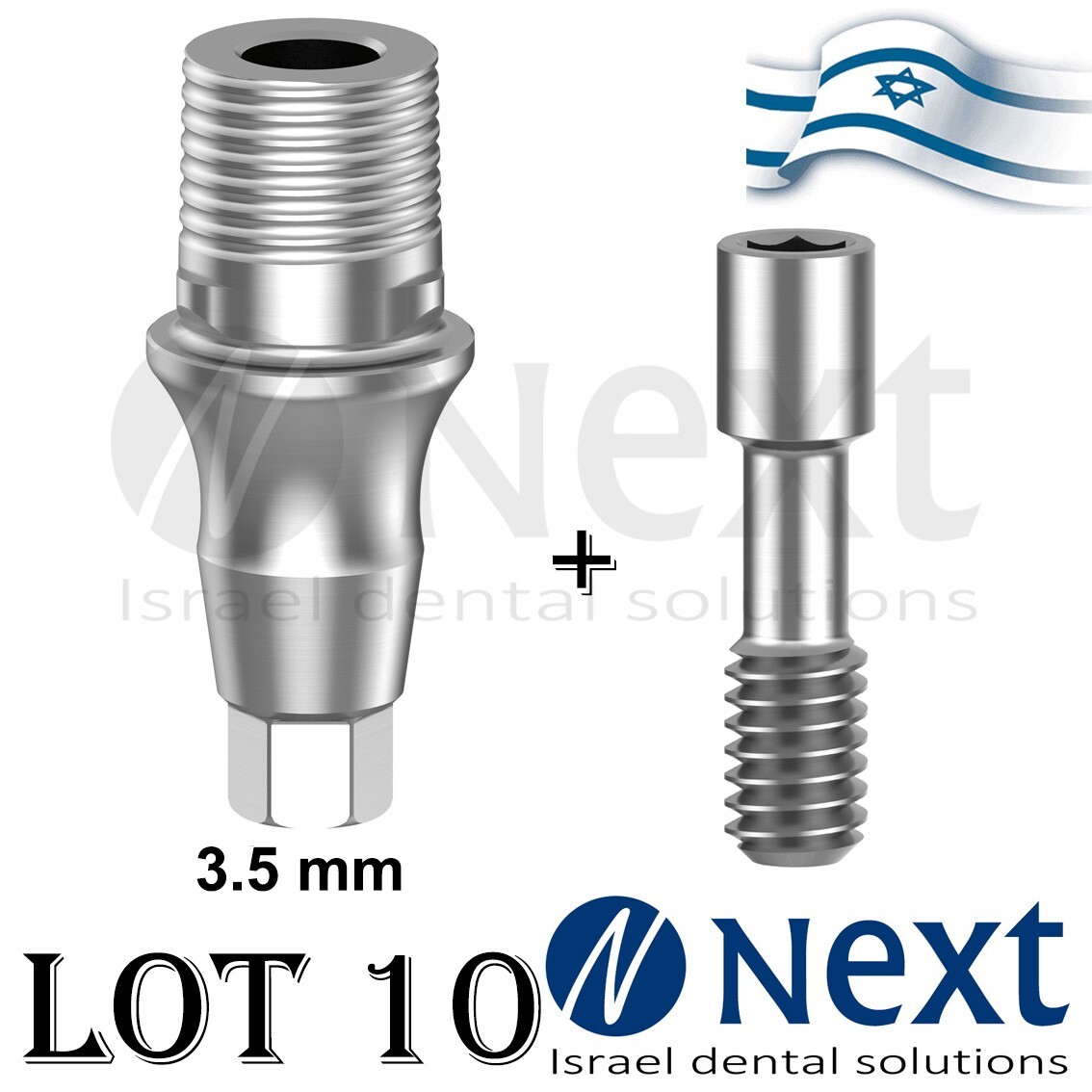 Lotx10 T-base CAD/CAM digital Neo GM Dent Grand Morse Straumann Fit Hex 3.5 mm