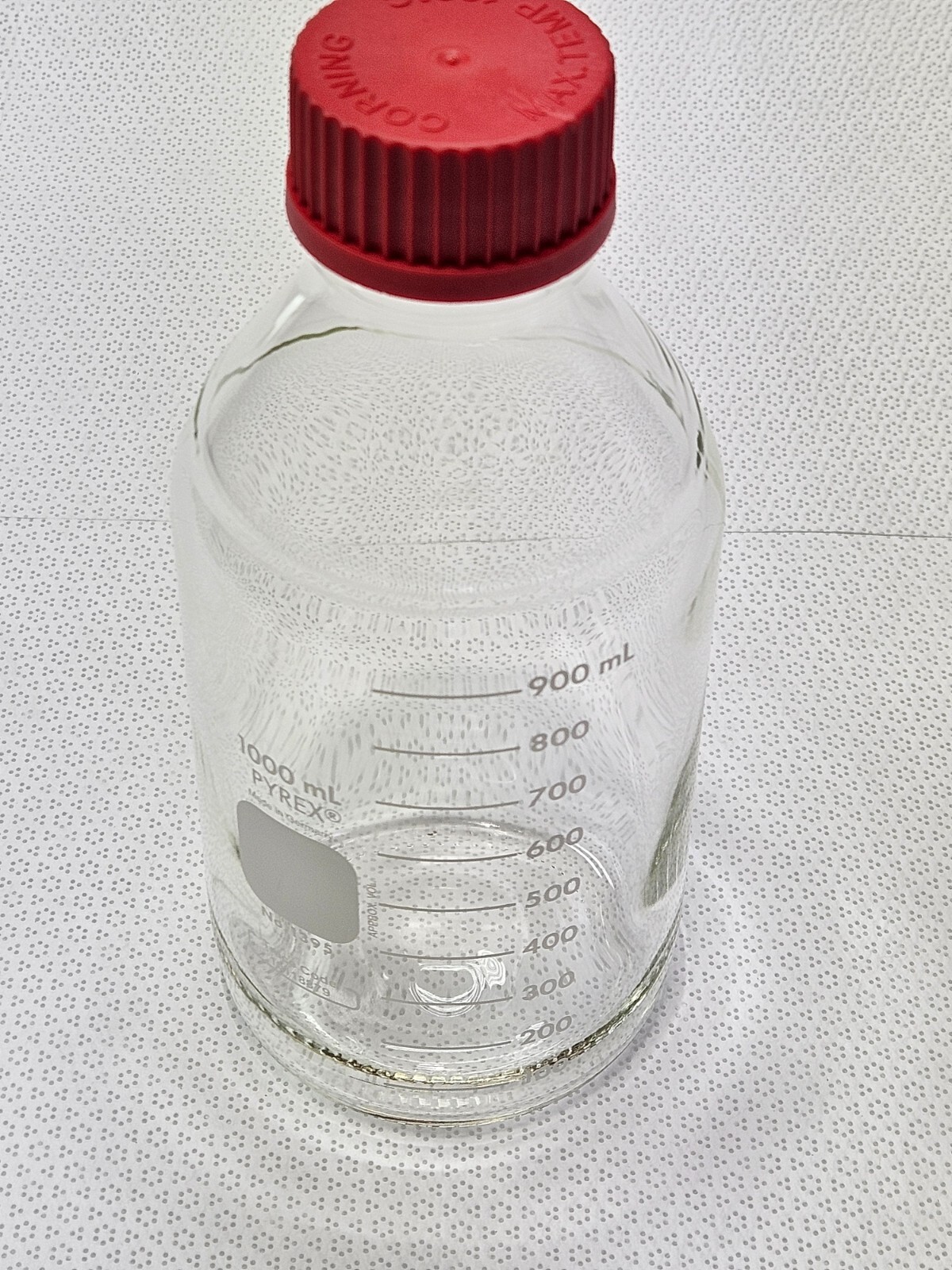 PIREX # 1395-1LHTC Round Media Storage Bottle 1L w/GL45 PBT High Temp