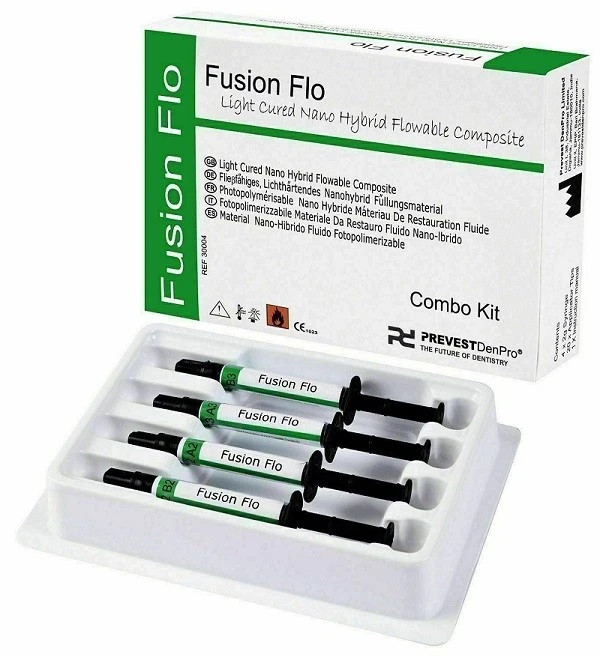 PREVEST FUSION FLO-Light Cured Nano Hybrid Flowable Composite 4 x 2gm