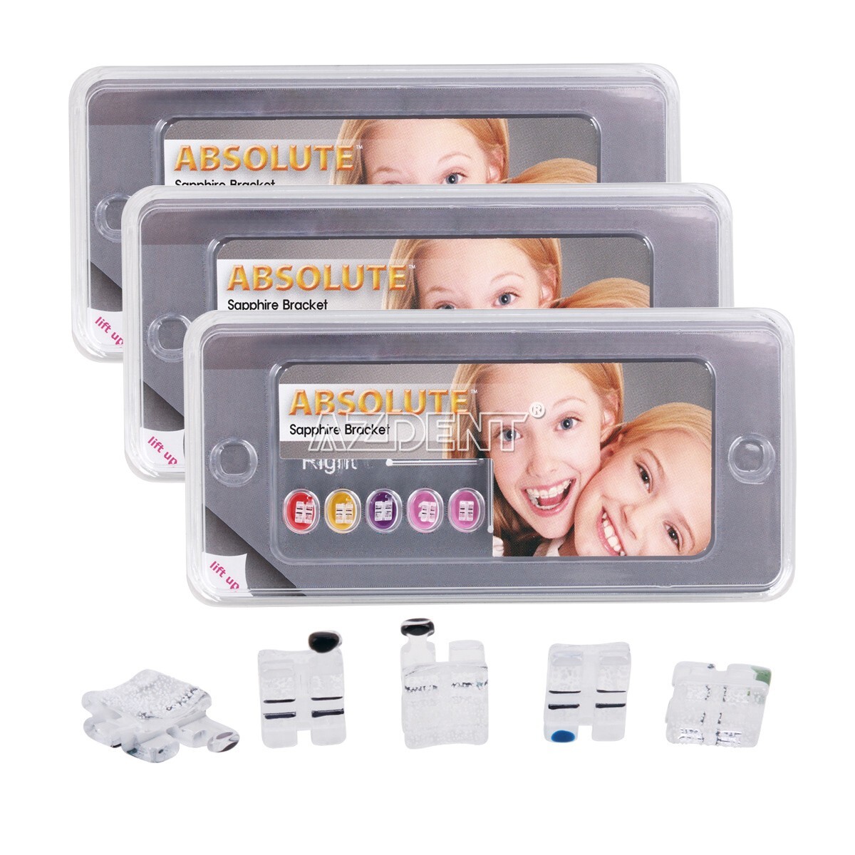 20Pcs ABSOLUTE Dental Ortodoncia bracket soportes Mini Roth.022 3-4-5 Ganchos