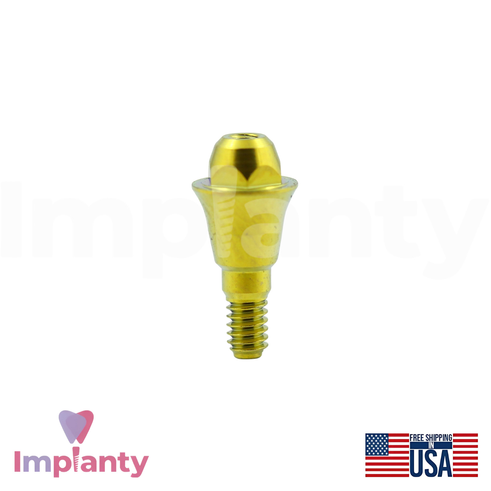 DENTlUM® Compatible Screw Dental Prosthetic Ø4.5mm Blue Int Hex Connection