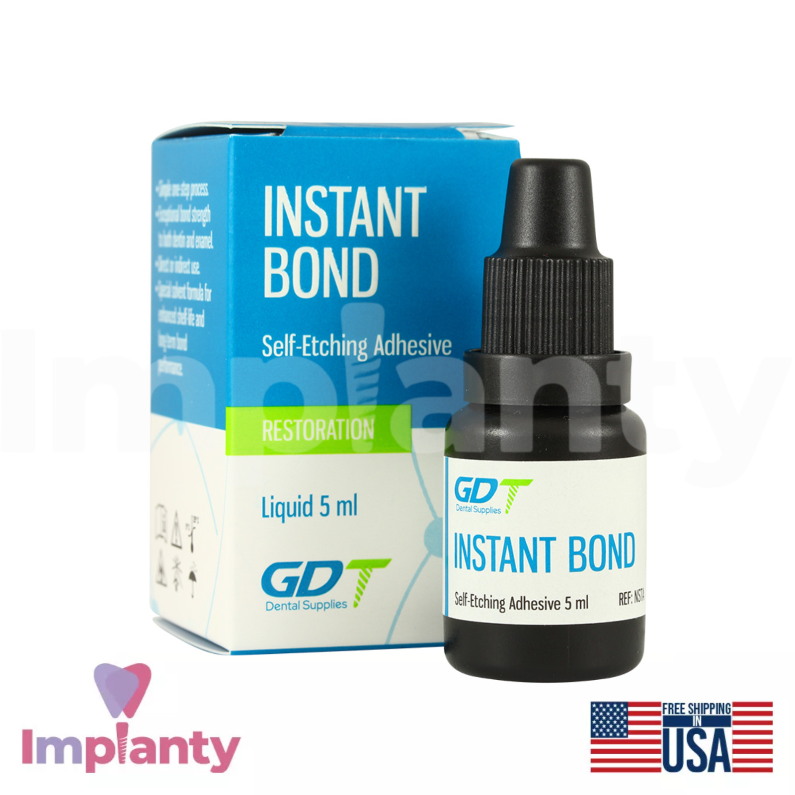 One Step Self Etchng Adhesive 5ml Light Cure Dental Bonding Restoration