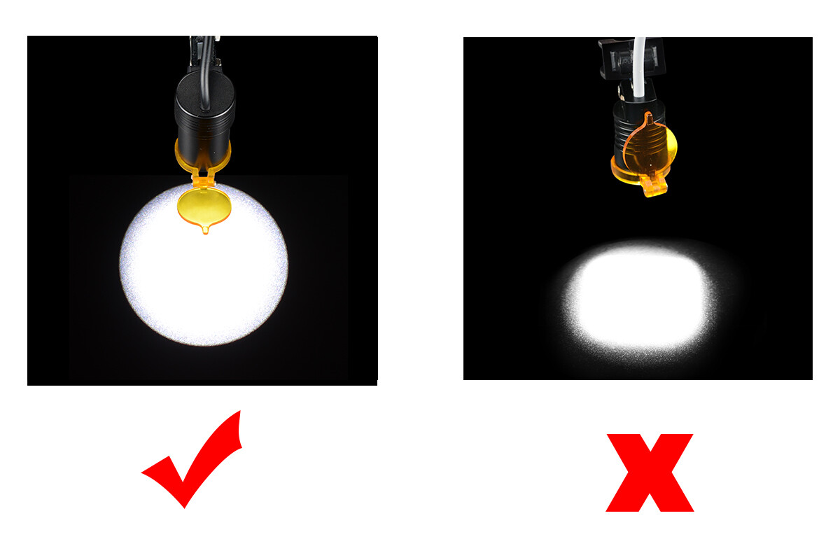 5W Dental Normal Clip High Power LED Headlight with Light Shield Shade DY-007 CE