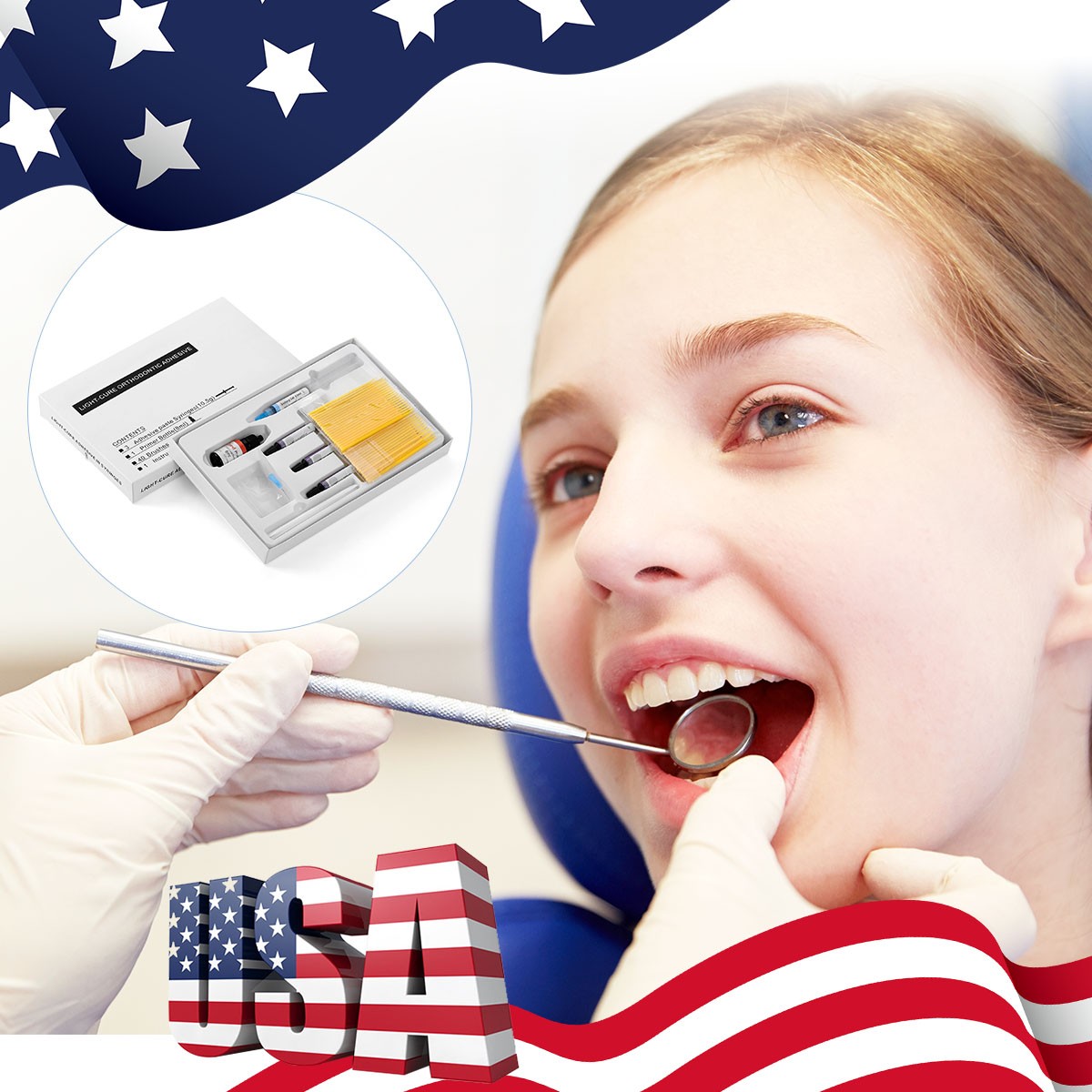 Dental Wireless LED Orthodontics Curing Light/Dental bonding Bracket Light cure
