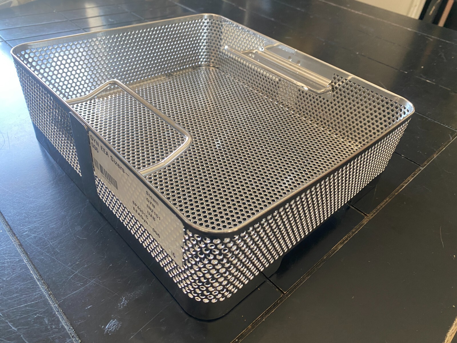 Sterilization Container Surgical Instrument Tray Basket 10.75″ x 9.125″ x 3.25″
