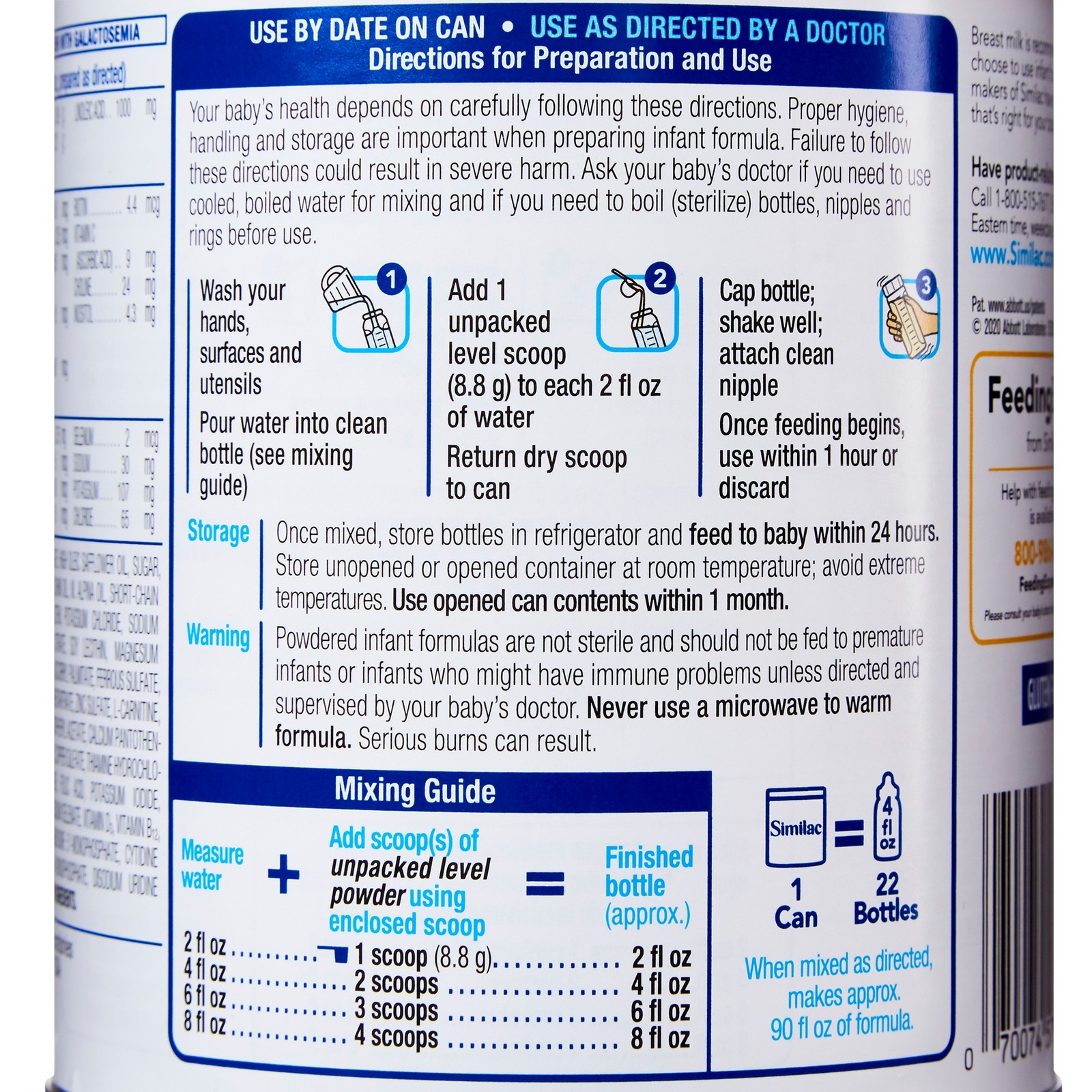 Similac® Sensitive® Powder Infant Formula, 12-ounce can – Each