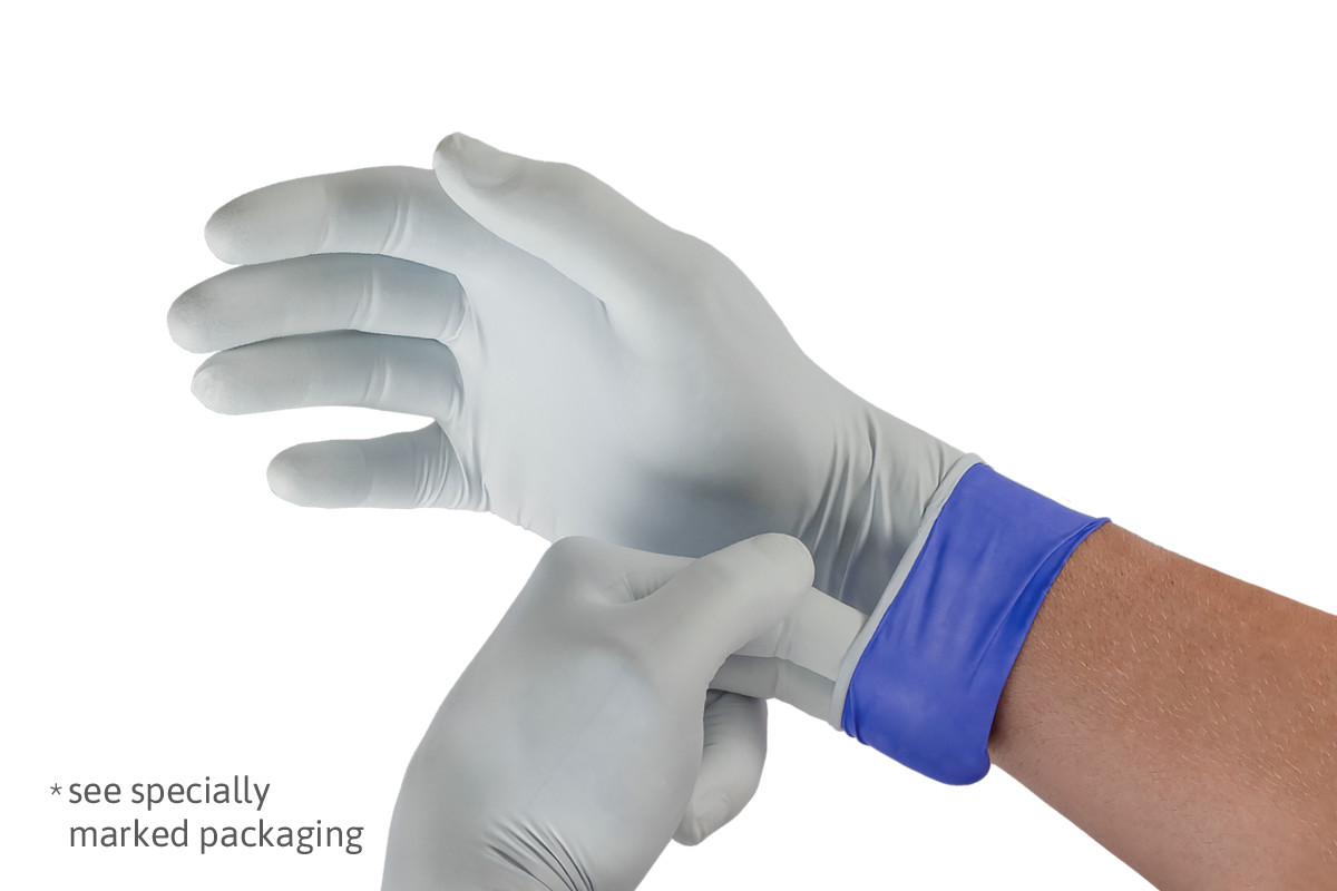 ANSELL MICROFLEX LIFESTAR EC PF NITRILE EXAM GLOVES, LARGE, 1 CASE, LSE-104-L