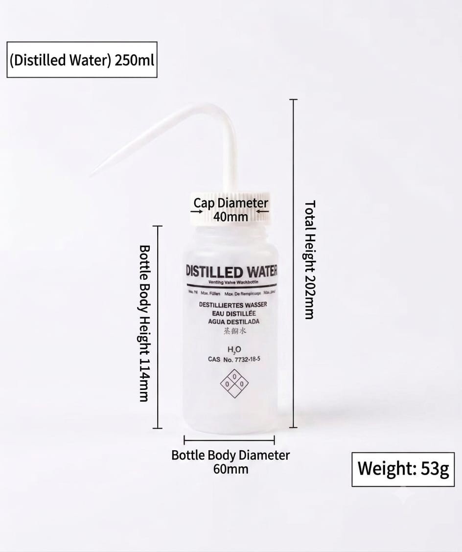 250ml Empty Plastic Squeeze Wash Bottle Lab Rinse