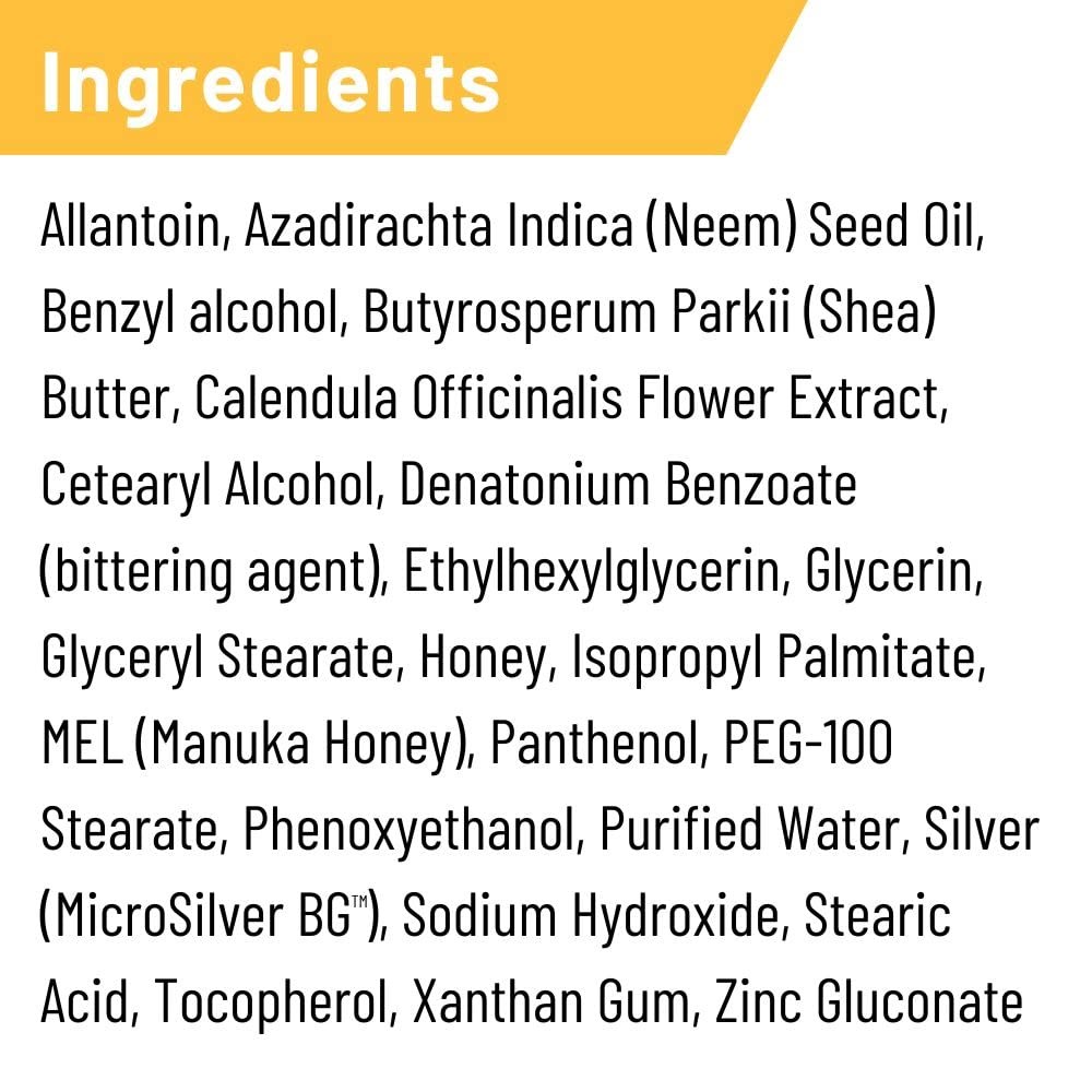 Absorbine Silver Honey Rapid Wound Repair Ointment 2Oz Tube Manuka Honey