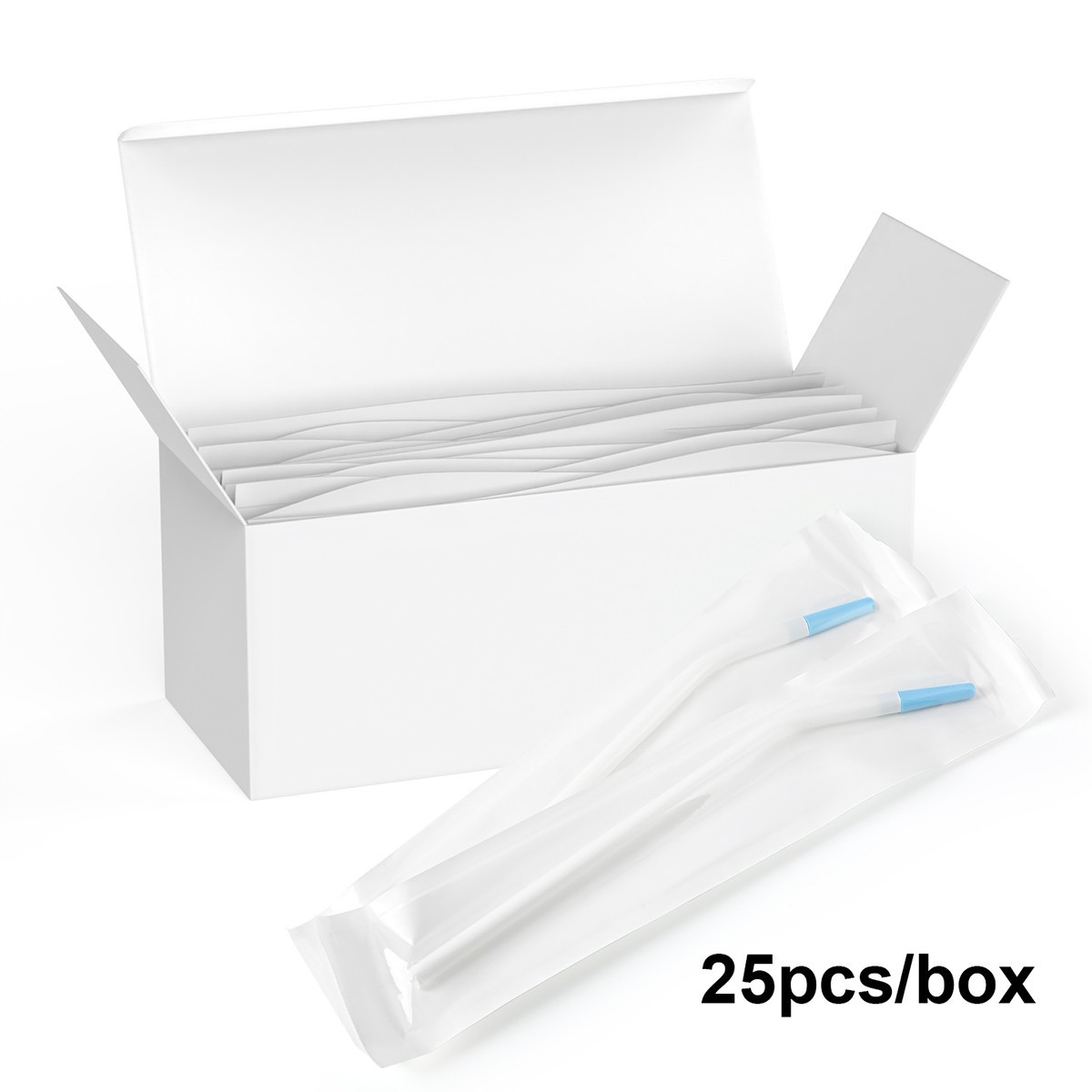 25 X Dental Disposable Saliva Ejector Surgical Suction Tips Suction Tube Long