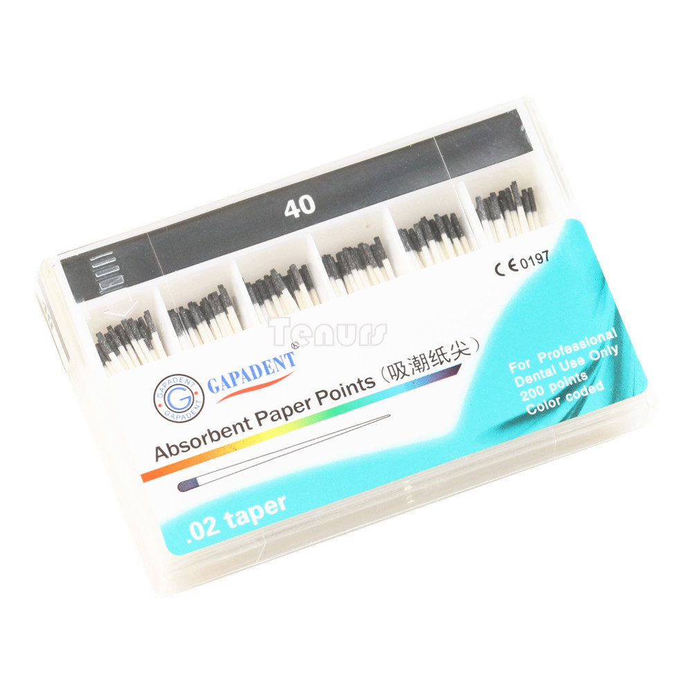 10Box Dental Absorbent Paper Points GP0.02/4/6 15-40# 7 size optional