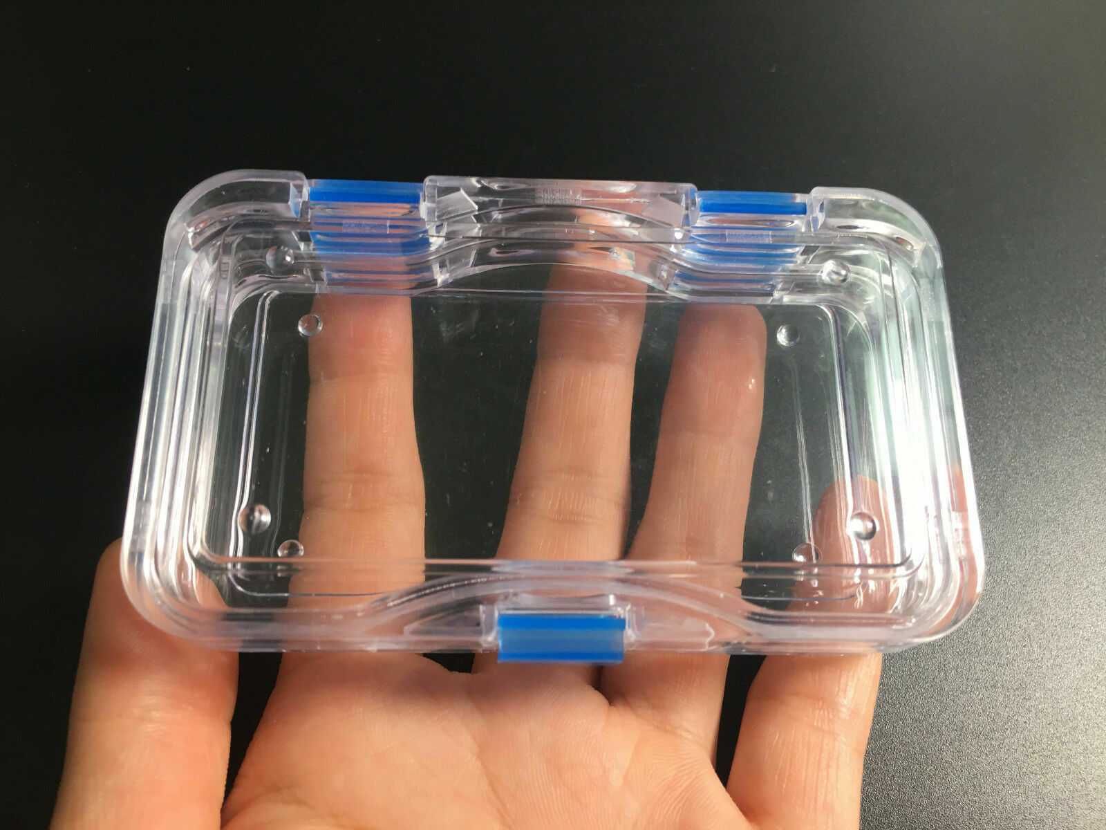 Denture False Inlay Teeth Membrane Case Hinged Display Jewelry Box Fragile 4size