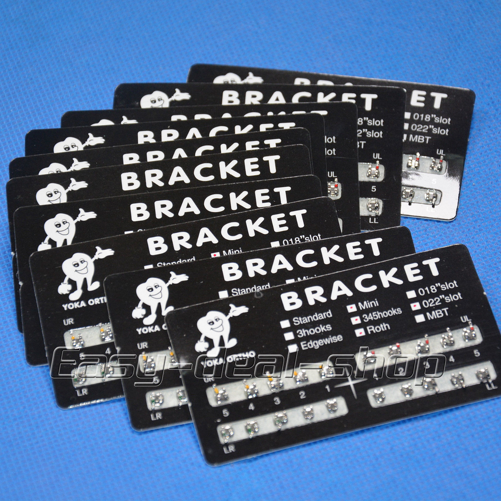 Dental Orthodontic Metal Brackets Braces Standard Mini Roth MBT 022 345Hooks