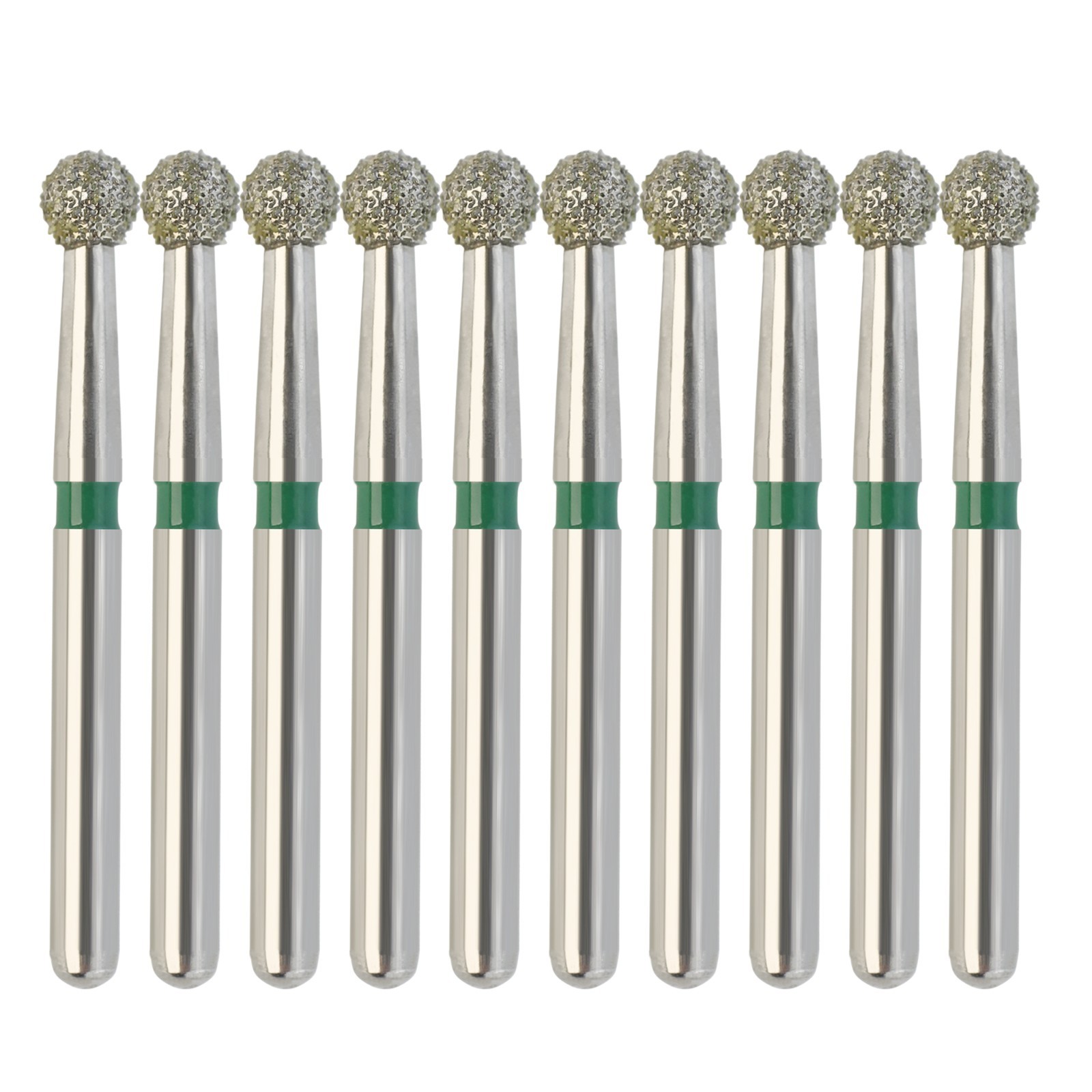 Multi-Use Dental Diamond Burs Round Ball Bur Friction Grip Surgical FG 801 801L