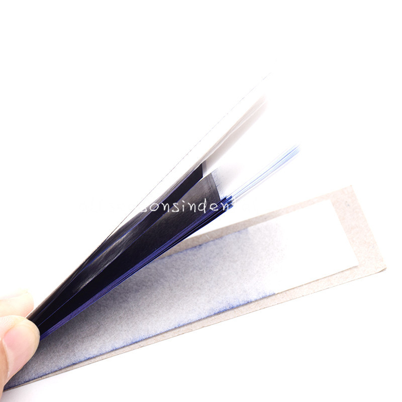 1 Box Dental Practical Articulating Paper Soft Thin Strips 20 Books Blue Color