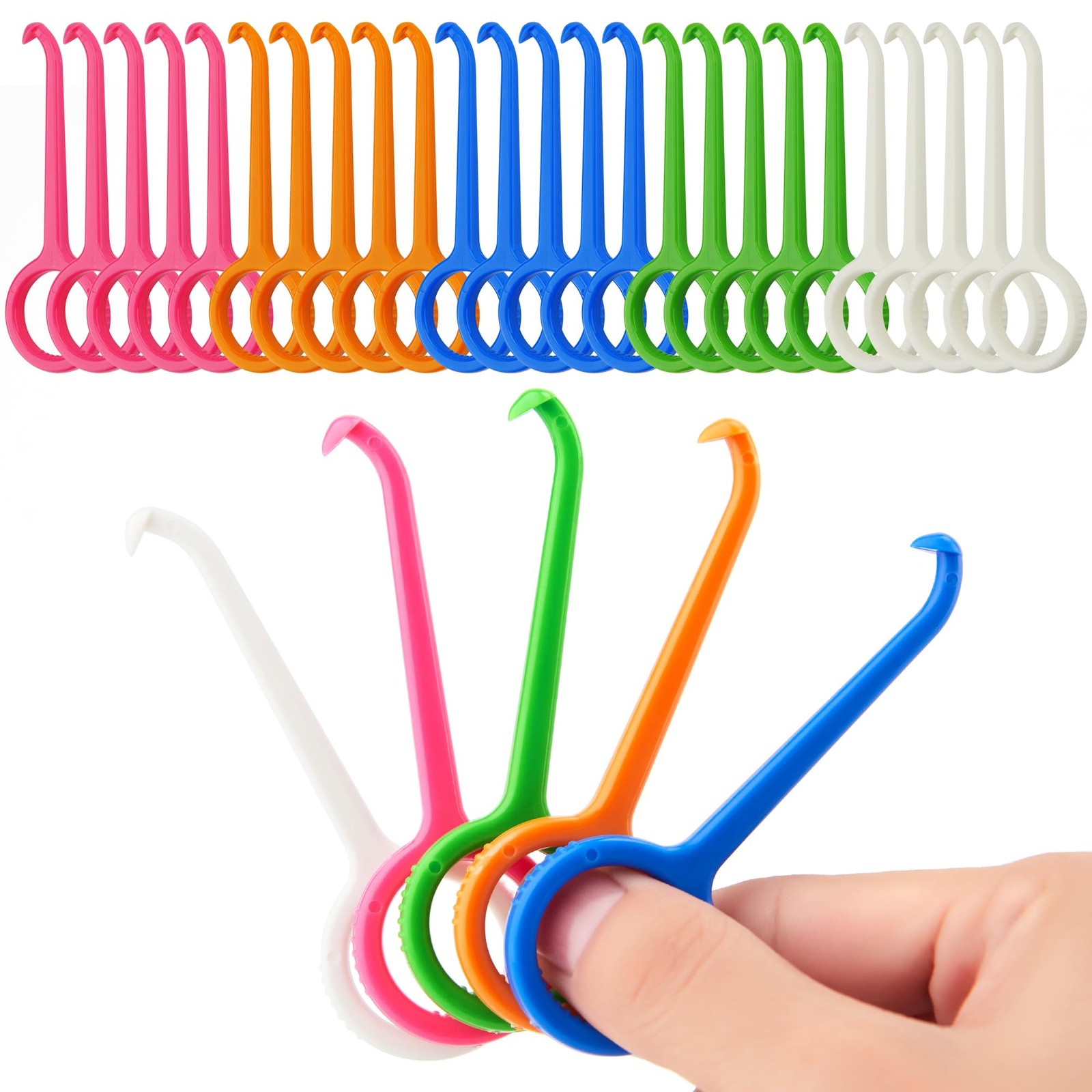 DLENP 25PCS Aligner Remover Tool, 5 Colors Clear Removal Multicolor