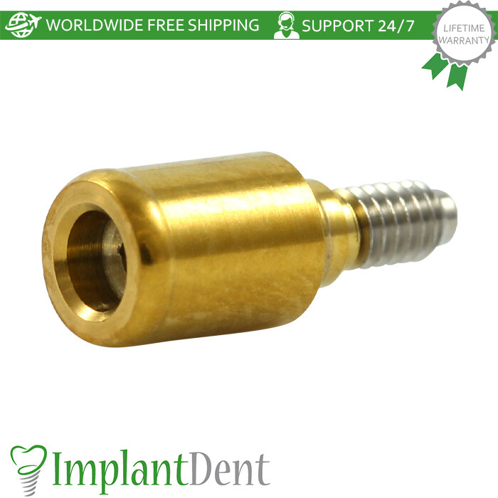 1x Loc-In Titanium Straight Attachment Dental Int Hex Connection 2.42mm Dentist