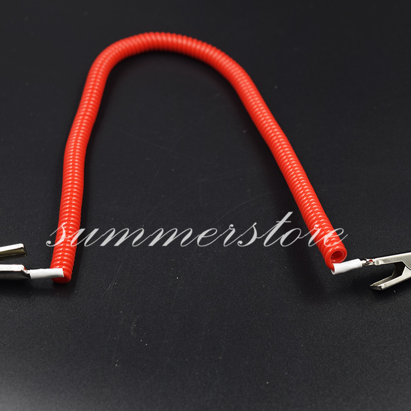 5x Dental Patient Bib Clips Chains Napkin Holder Plastic Stretchy Flexible Coil