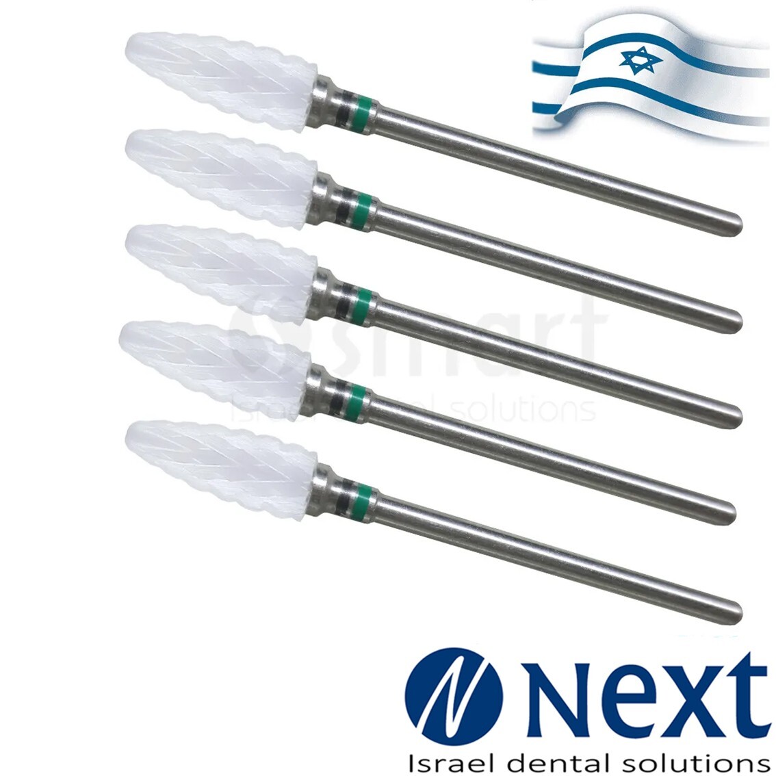 Lot X5 Dental Lab Ceramic Cutters Bur Israel jewelry acrylic nail Coarse 1