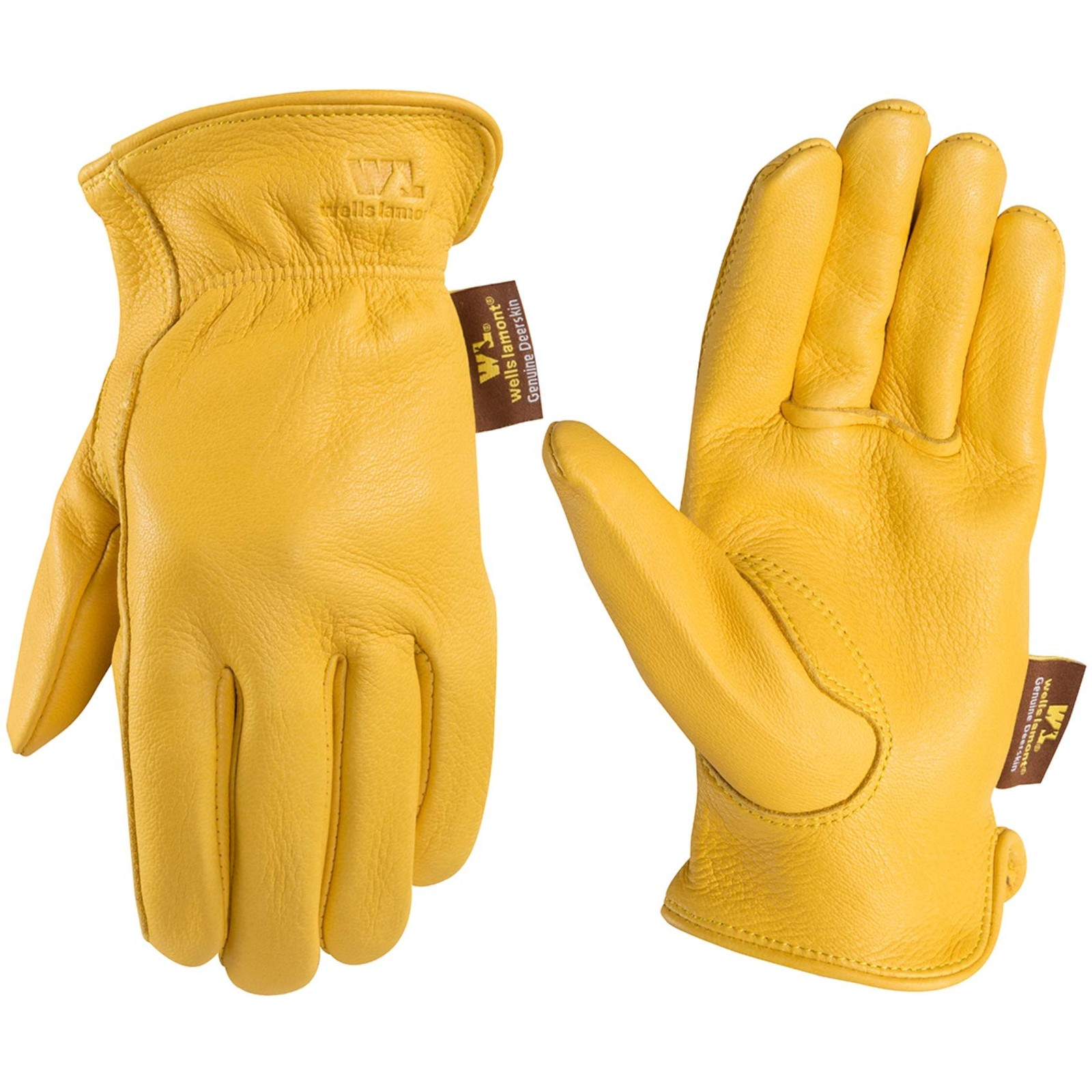 Wells Lamont Mens Deerskin Leather Driving Gloves 100 Full Grain Deerskin