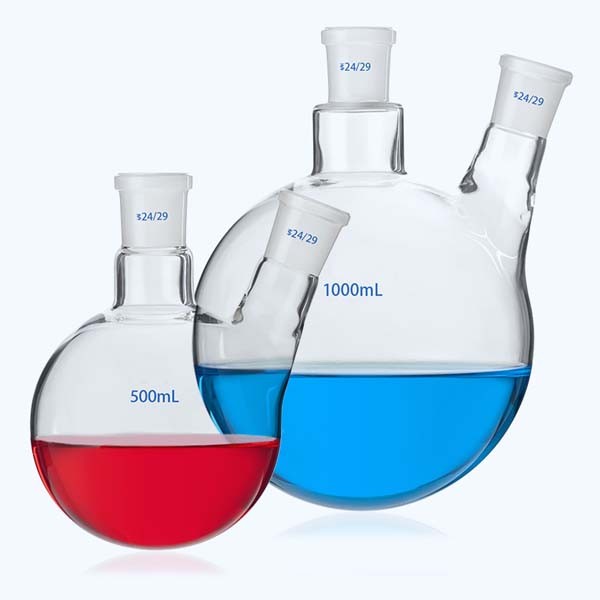 5ml – 1000ml Round Bottom Boiling Flask with 1-4 Standard Necks Lab Supplies ca