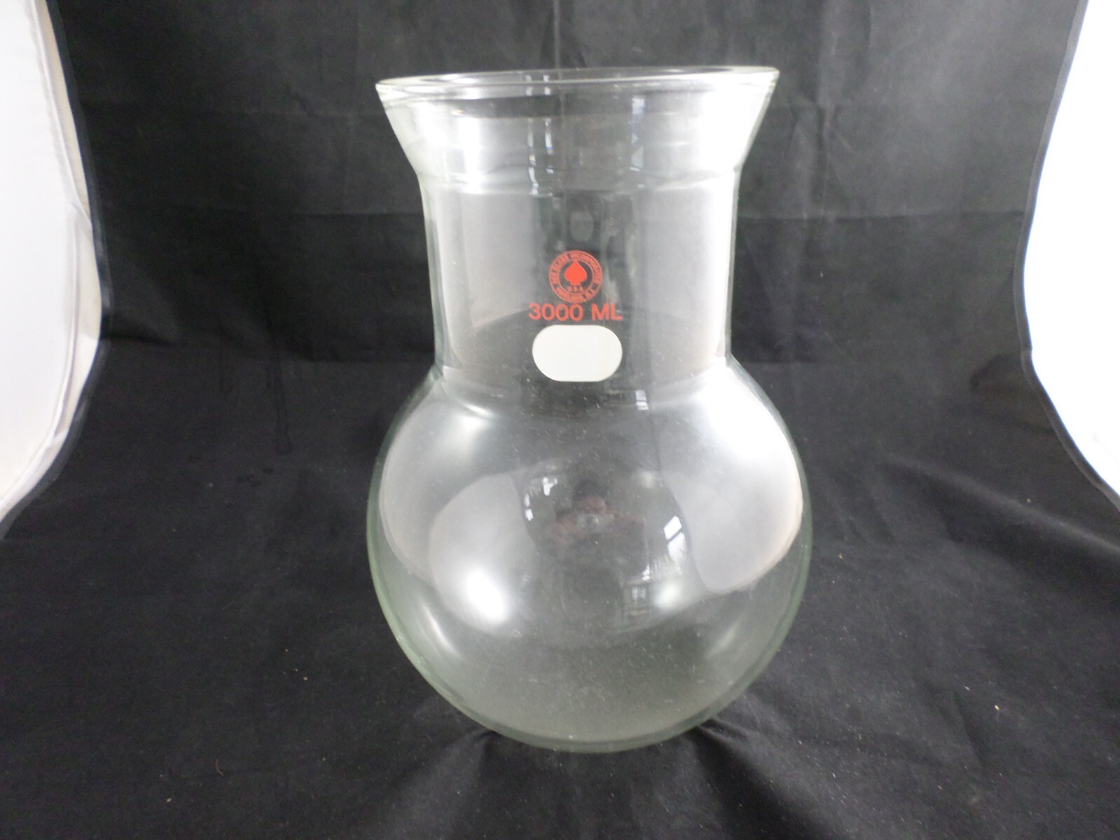 ACE GLASS 3000mL Rugged Spherical Reaction Vessel 4in Neck Diameter 1168Q01