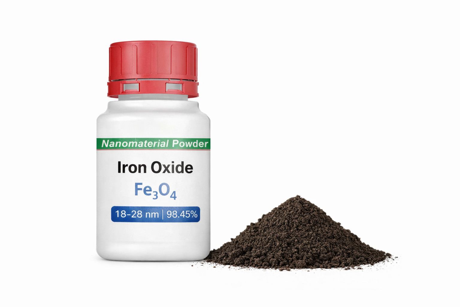 Magnetic Nanoparticles Fe₃O₄ 18–28nm Iron Oxide Powder 98.45% Ferrofluid 50 GR
