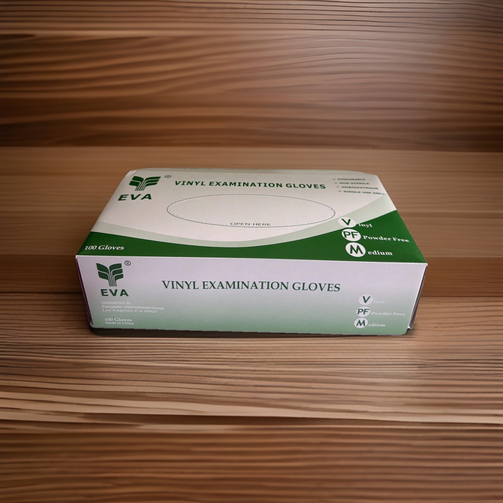 Eva Vinyl Examination Gloves, 100/box Powder Free Vinyl Midium Disposable
