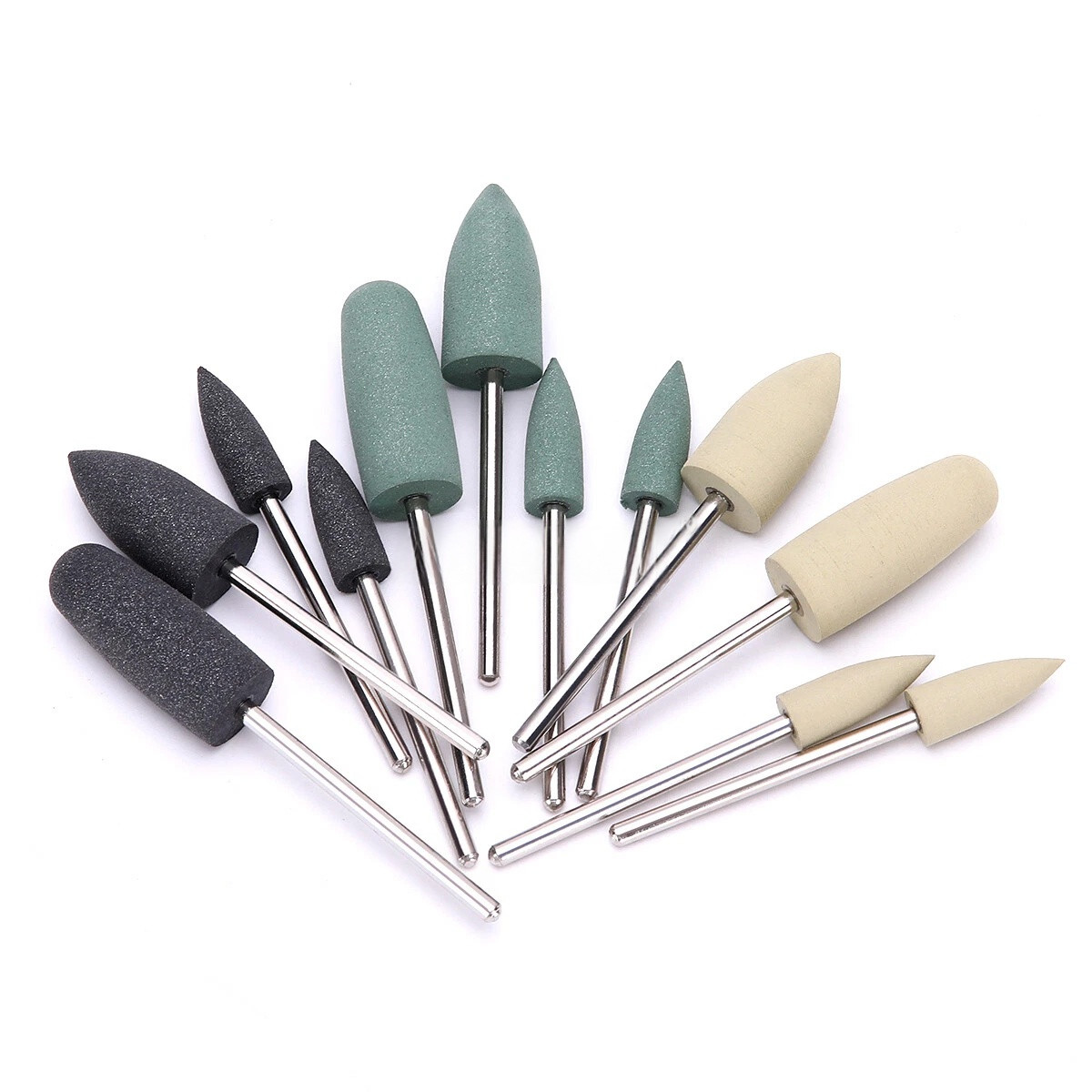 Dental Polishing Burs Resin Base Acrylic Invisible Denture Silicone Grinding