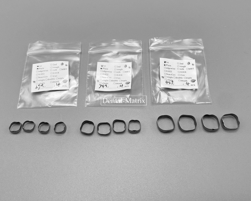 Dental Orthodontic 1st Plain Molar Bands #29-44 Buccal Tubes Cleats Roth 022 018
