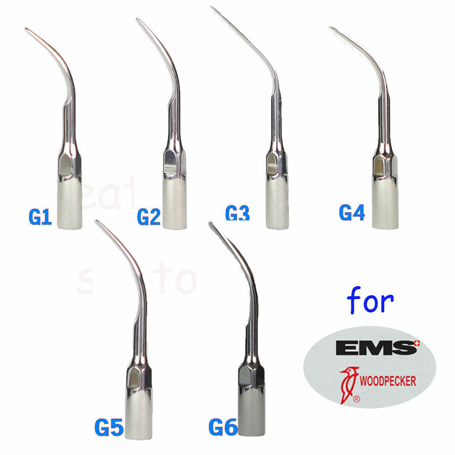 Dental Ultrasonic Scaler Tips Set G1-G6 for EMS & Woodpecker Units