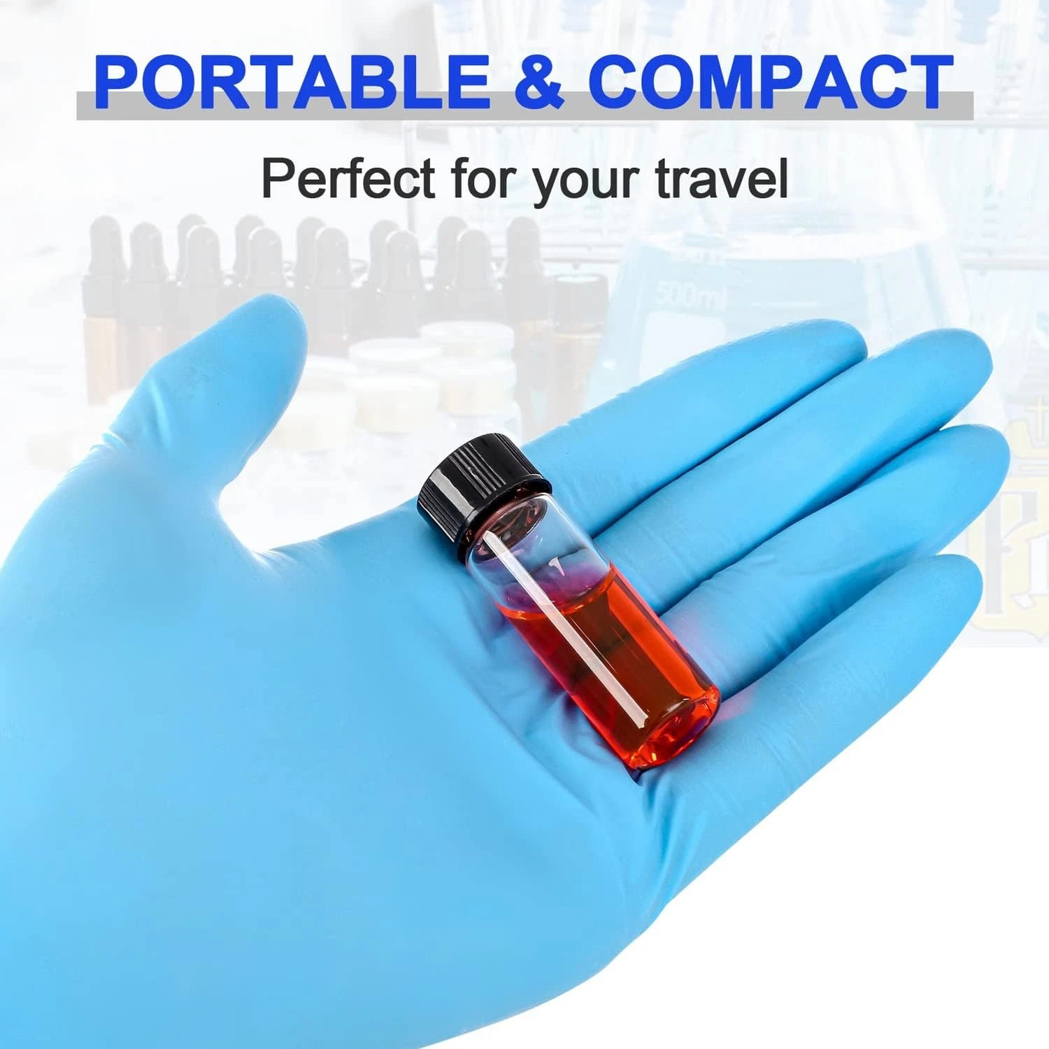 100pcs 10Ml Clear Glass Vials with Screw Caps Small Liquid Sample Vial LeakProof