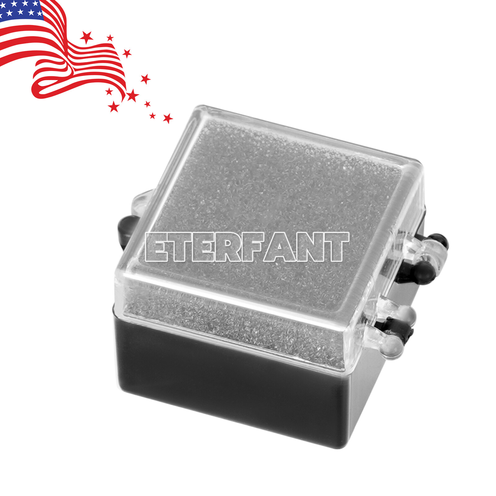 1000Pcs/Pk Dental Lab Jewelry Coin Crown Boxes 1×1 Clear Top with Sponge Fillers