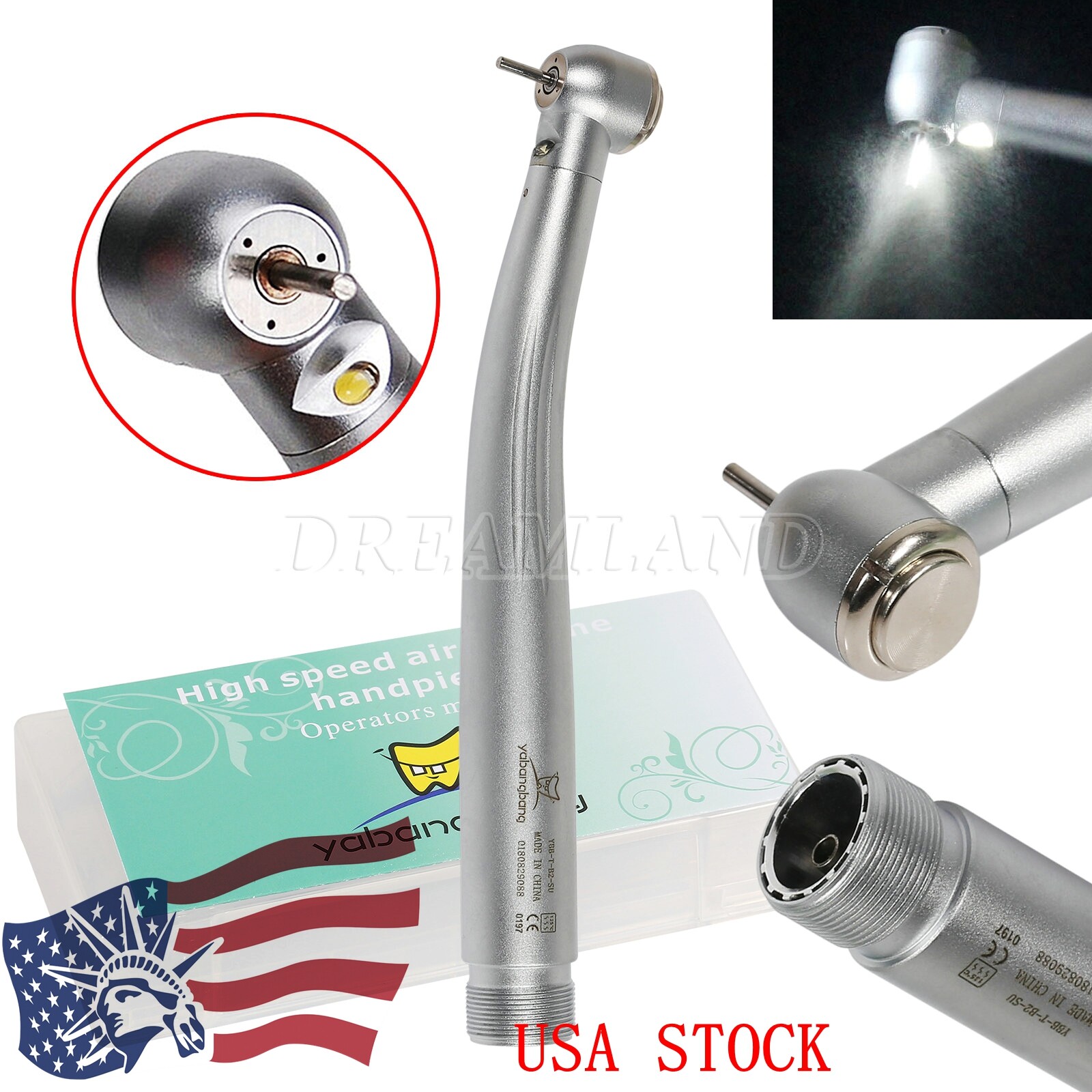 Dental LED Fiber Optic Egenerator / NO-LED Handpiece 2H /High speed Turbine 4H