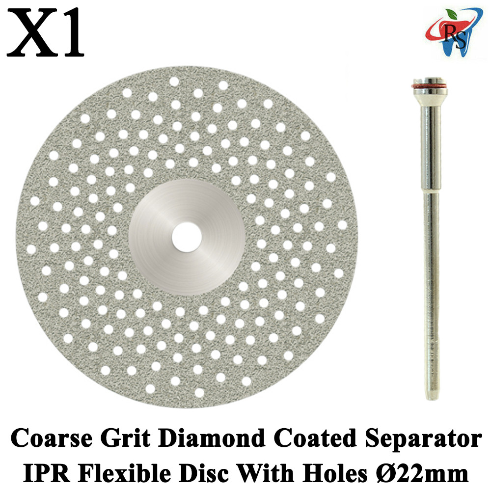 1X Coarse Double-Sided Diamond Coated Grit Disc For IPR Ø22mm, Thickness 0.29mm